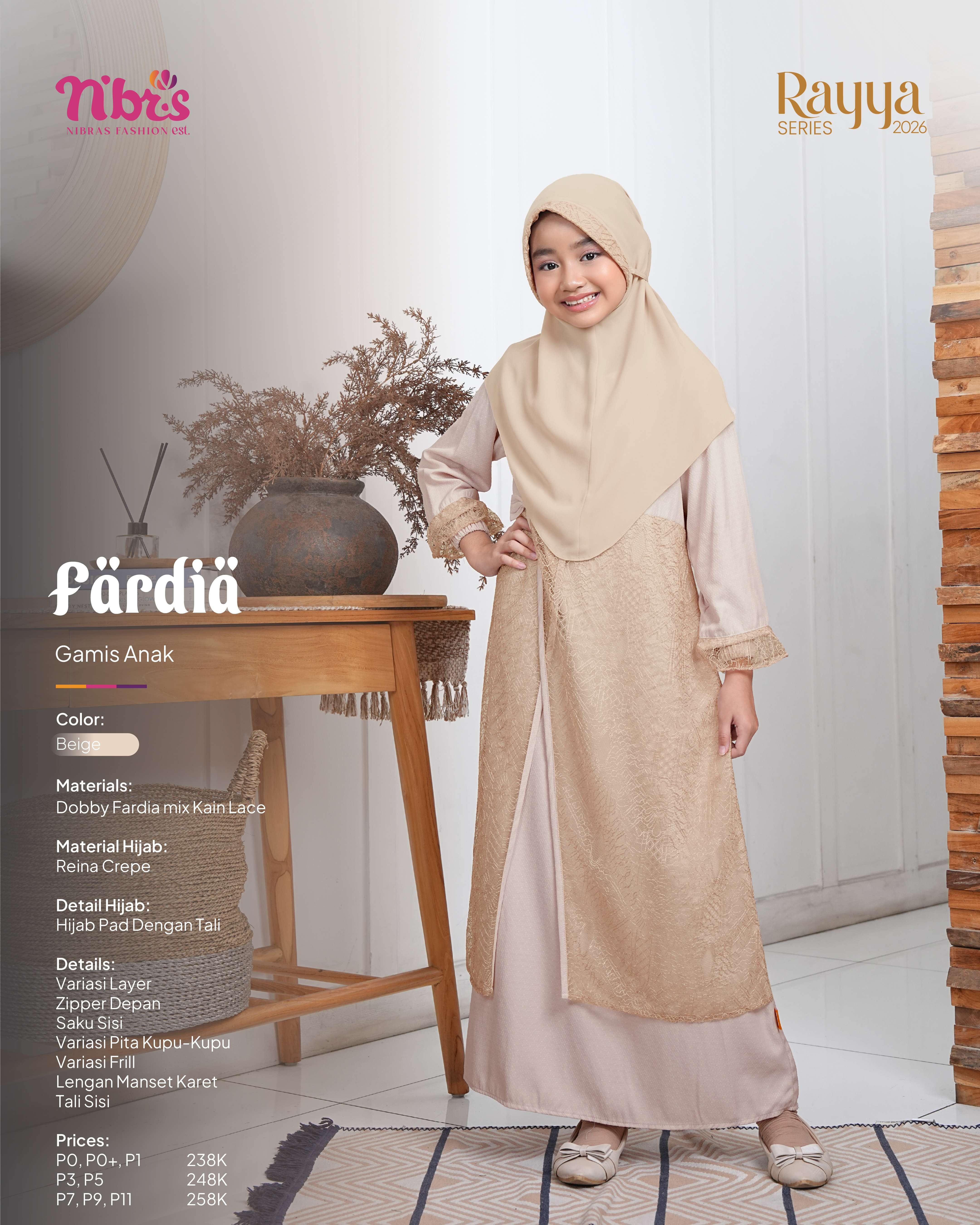 NIBRAS FARDIA GAMIS ANAK