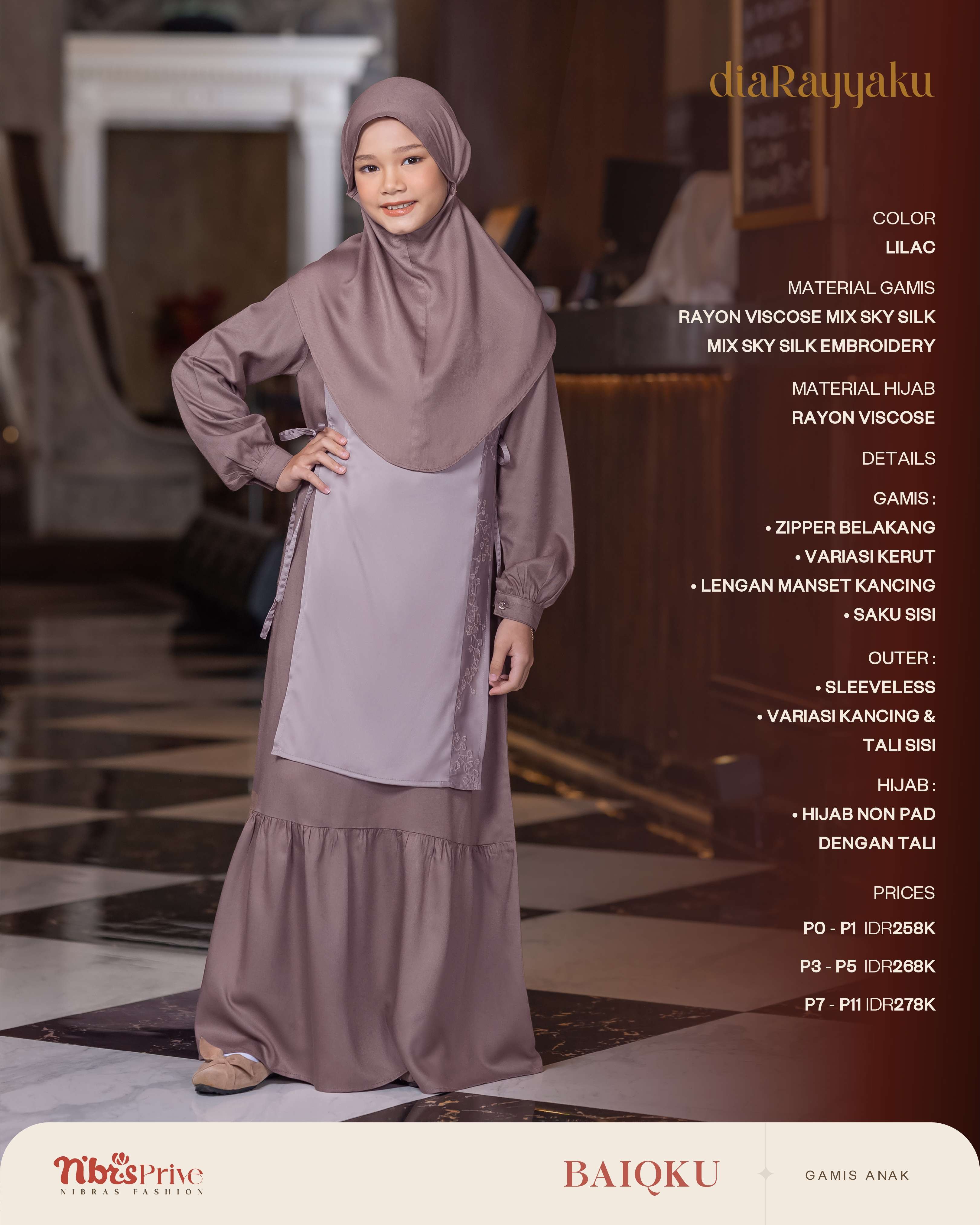 NIBRAS BAIQKU GAMIS ANAK