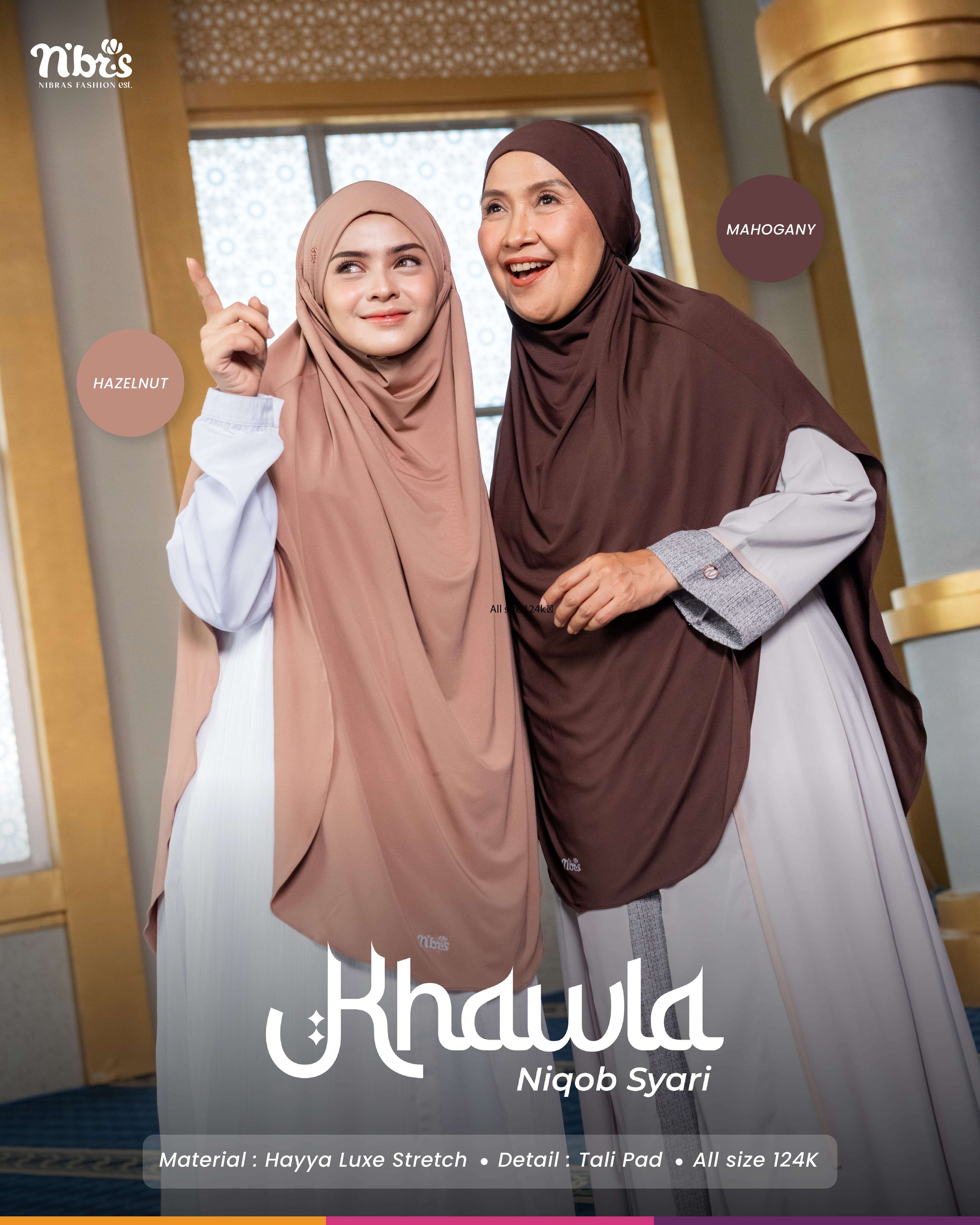 NIBRAS HIJAB KHAWLA NIQOB SYARI